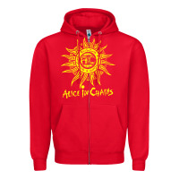 Red chains Zipper Hoodie - artisFamous