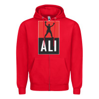 Red ali the legend Zipper Hoodie - artisFamous
