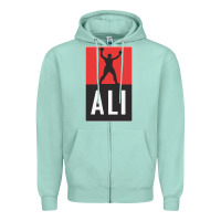 Seafoam ali the legend Zipper Hoodie - artisFamous