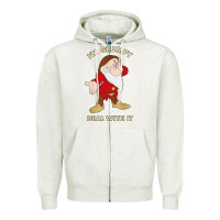 Santa Grumpy Zipper Hoodie | Teevron