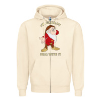 Sandshell santa grumpy Zipper Hoodie - artisFamous