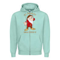 Seafoam santa grumpy Zipper Hoodie - artisFamous