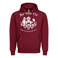 Burgundy villains bad club Zipper Hoodie - artisFamous