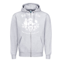 Heather Grey villains bad club Zipper Hoodie - artisFamous
