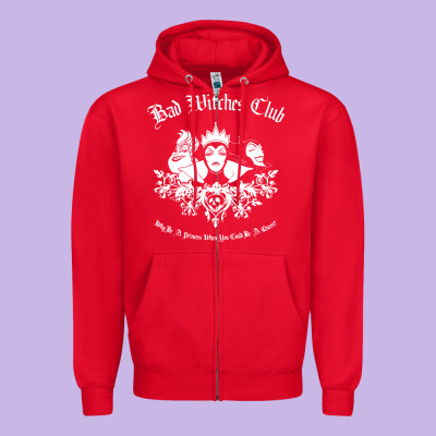 Villains Bad Club Zipper Hoodie Designed By Artisfamous