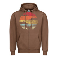 Chestnut cat retro vintage style Zipper Hoodie - artisFamous