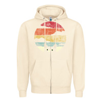 Sandshell cat retro vintage style Zipper Hoodie - artisFamous