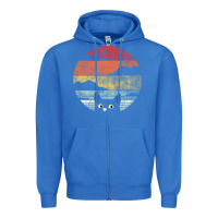True Royal cat retro vintage style Zipper Hoodie - artisFamous