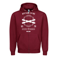 Burgundy official issue xo for dark Zipper Hoodie - artisFamous