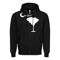 Black southern comfort Zipper Hoodie - artisFamous