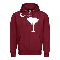 Burgundy southern comfort Zipper Hoodie - artisFamous