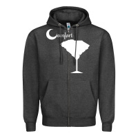 Charcoal Heather southern comfort Zipper Hoodie - artisFamous