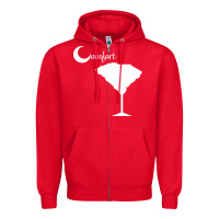 Red southern comfort Zipper Hoodie - artisFamous