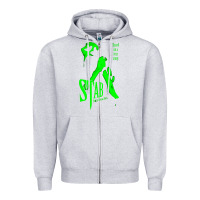 Heather Grey stab movie Zipper Hoodie - artisFamous