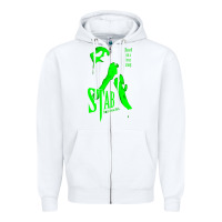 White stab movie Zipper Hoodie - artisFamous