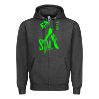 Charcoal Heather stab movie Zipper Hoodie - artisFamous