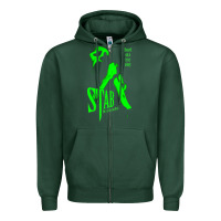 Sports Green stab movie Zipper Hoodie - artisFamous