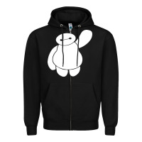 Black baymax big hero 6 Zipper Hoodie - artisFamous