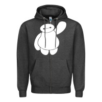 Charcoal Heather baymax big hero 6 Zipper Hoodie - artisFamous