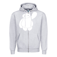 Heather Grey baymax big hero 6 Zipper Hoodie - artisFamous
