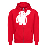 Red baymax big hero 6 Zipper Hoodie - artisFamous