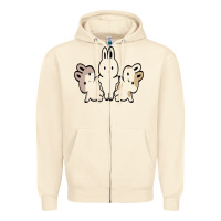 Sandshell bunnys Zipper Hoodie - artisFamous