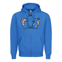 True Royal bunnys Zipper Hoodie - artisFamous