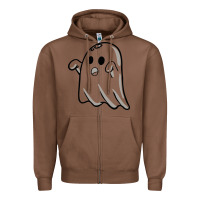 Chestnut ghost Zipper Hoodie - artisFamous