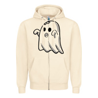 Sandshell ghost Zipper Hoodie - artisFamous