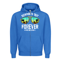 True Royal school out forever retired teacher retro summer Zipper Hoodie - artisFamous