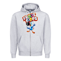 Heather Grey froot loops toucan sam Zipper Hoodie - artisFamous