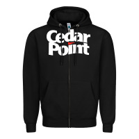 Black cedar point Zipper Hoodie - artisFamous