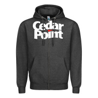 Charcoal Heather cedar point Zipper Hoodie - artisFamous