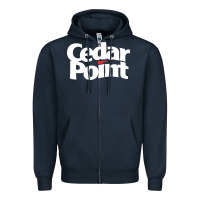Navy cedar point Zipper Hoodie - artisFamous