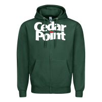 Sports Green cedar point Zipper Hoodie - artisFamous