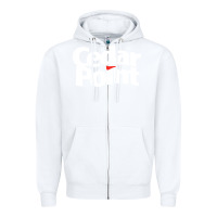 White cedar point Zipper Hoodie - artisFamous