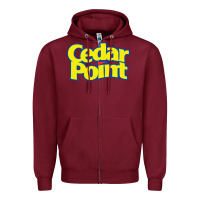 Burgundy cedar point Zipper Hoodie - artisFamous