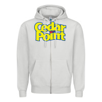 Dove Grey cedar point Zipper Hoodie - artisFamous