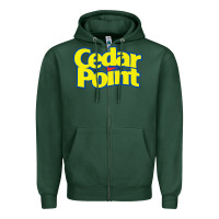 Sports Green cedar point Zipper Hoodie - artisFamous