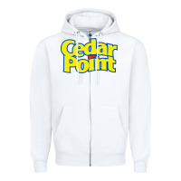 White cedar point Zipper Hoodie - artisFamous