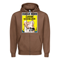 Chestnut charlie hebdo Zipper Hoodie - artisFamous