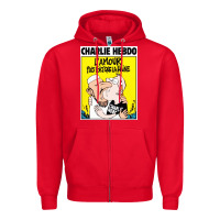 Red charlie hebdo Zipper Hoodie - artisFamous