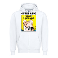 White charlie hebdo Zipper Hoodie - artisFamous