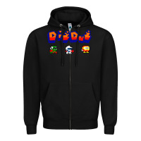 Dig Dug Zipper Hoodie | Teevron