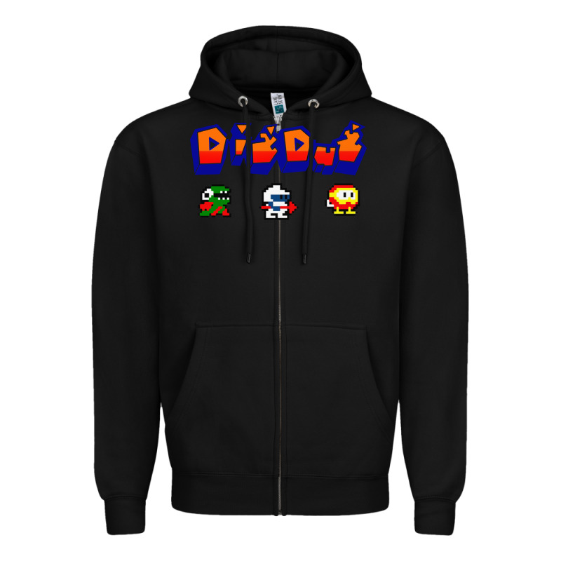 Dig Dug Zipper Hoodie by artisFamous | Teevron