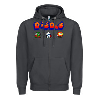 Smoke dig dug Zipper Hoodie - artisFamous