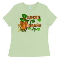 Matcha lucky i'm gnome it St. Patricks Day Ladies Tee - FaDigitalArtStudio