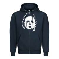 Navy halloween horror myers Zipper Hoodie - artisFamous