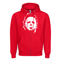 Red halloween horror myers Zipper Hoodie - artisFamous