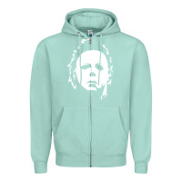 Seafoam halloween horror myers Zipper Hoodie - artisFamous